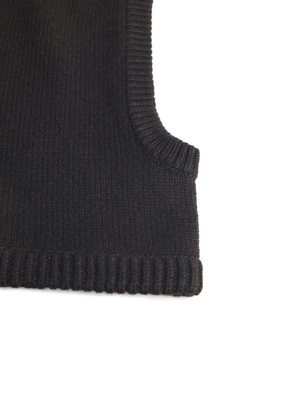 Lisa Yang Balacava 'Astri' In Dark Brown Cashmere Zwart