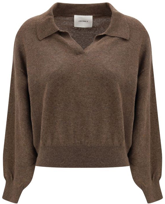 Lisa Yang Brown Cashmere Sweatshirt Bruin