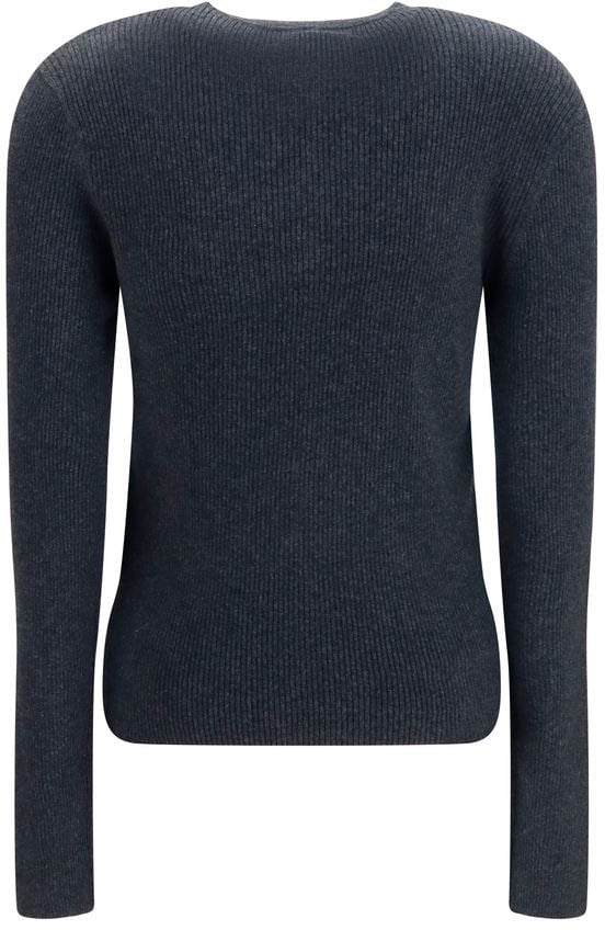 Lisa Yang Gray Cotton Sweatshirt Grijs