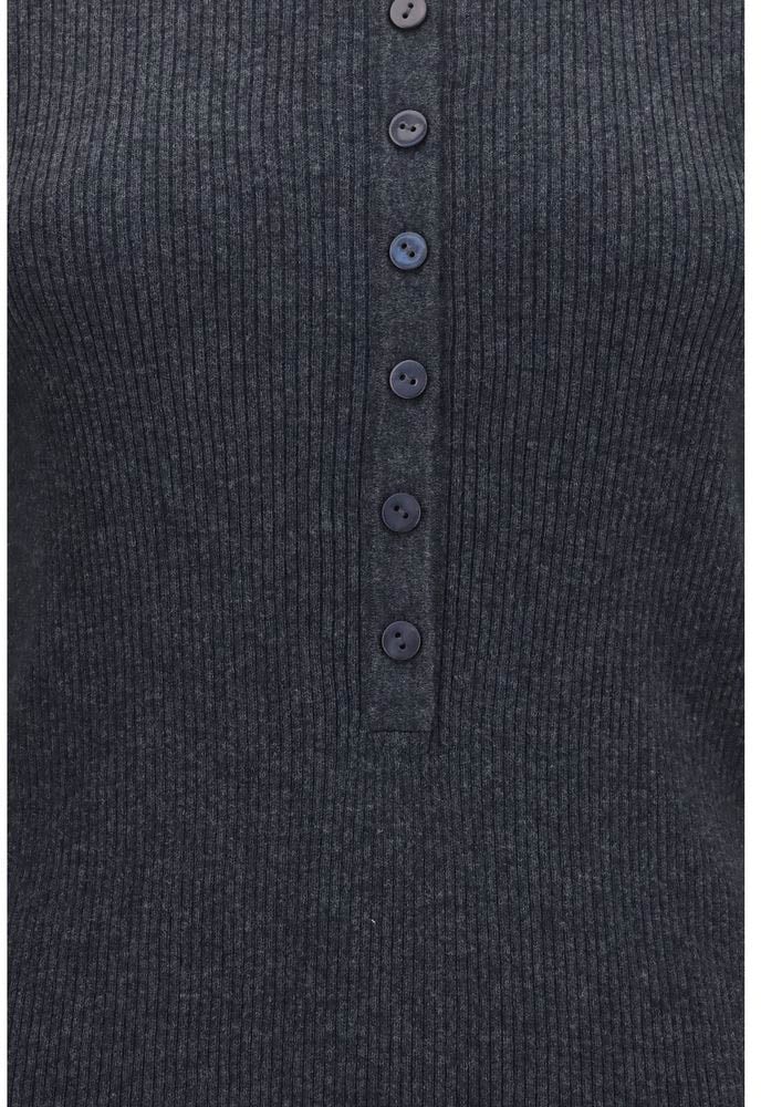 Lisa Yang Gray Cotton Sweatshirt Grijs