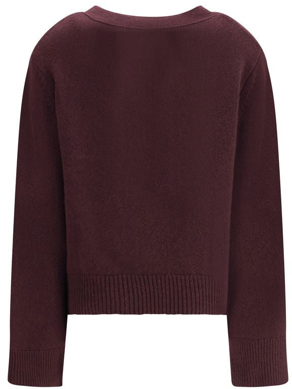 Lisa Yang Purple Cashmere Cardigan Paars