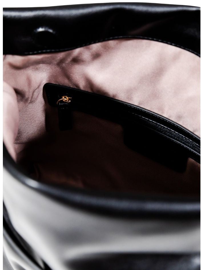 Liu Jo Liu Jo Black Polyethylene Clutch Bag Zwart