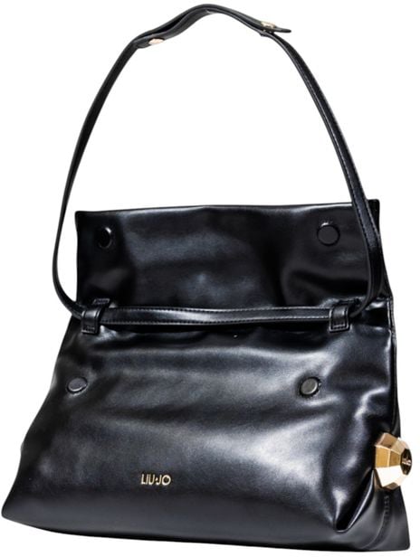 Liu Jo Liu Jo Black Polyethylene Clutch Bag Zwart