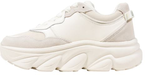 Liu Jo White Artificial Leather Chunky Sneakers Wit