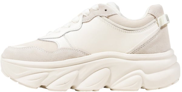 Liu Jo White Artificial Leather Chunky Sneakers Wit