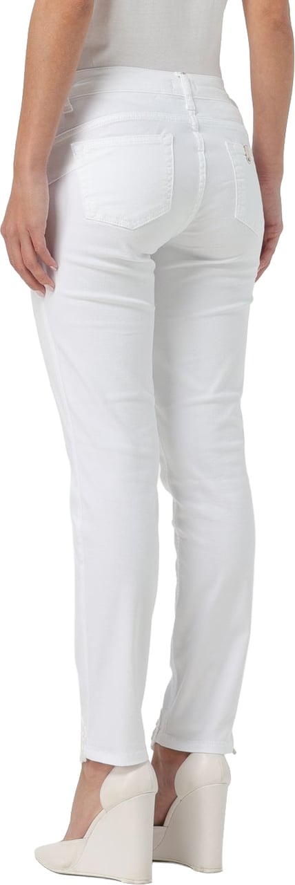 Liu Jo White Cotton Skinny Jeans Wit