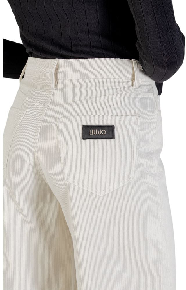 Liu Jo Beige Cotton Casual Pants Beige
