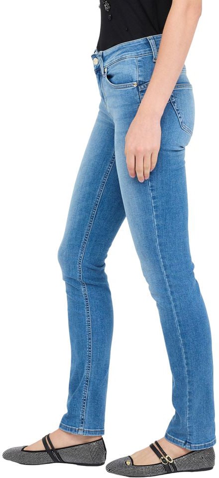 Liu Jo Light Blue Cotton Skinny Jeans Blauw