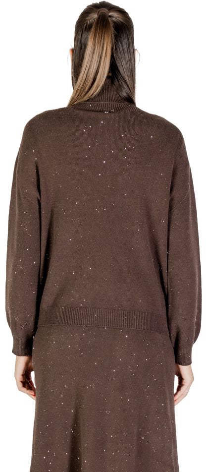 Liu Jo Brown Viscose Sweatshirt Bruin