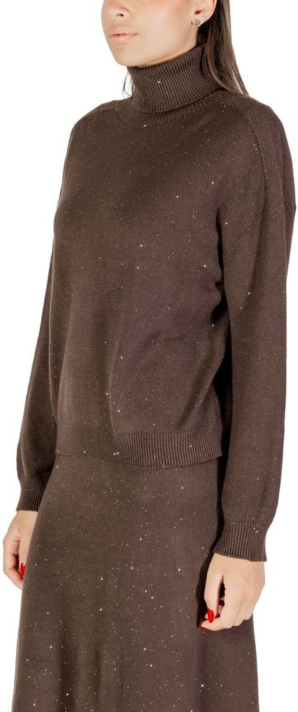 Liu Jo Brown Viscose Sweatshirt Bruin