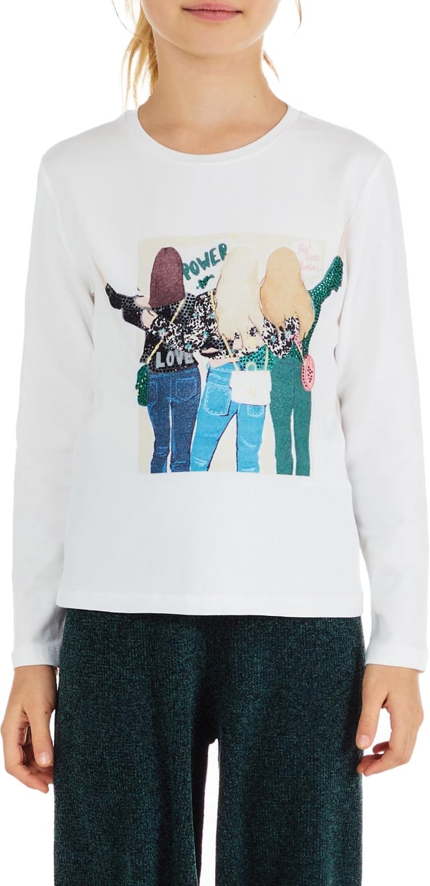 Liu Jo Meisjes T-shirt Wit