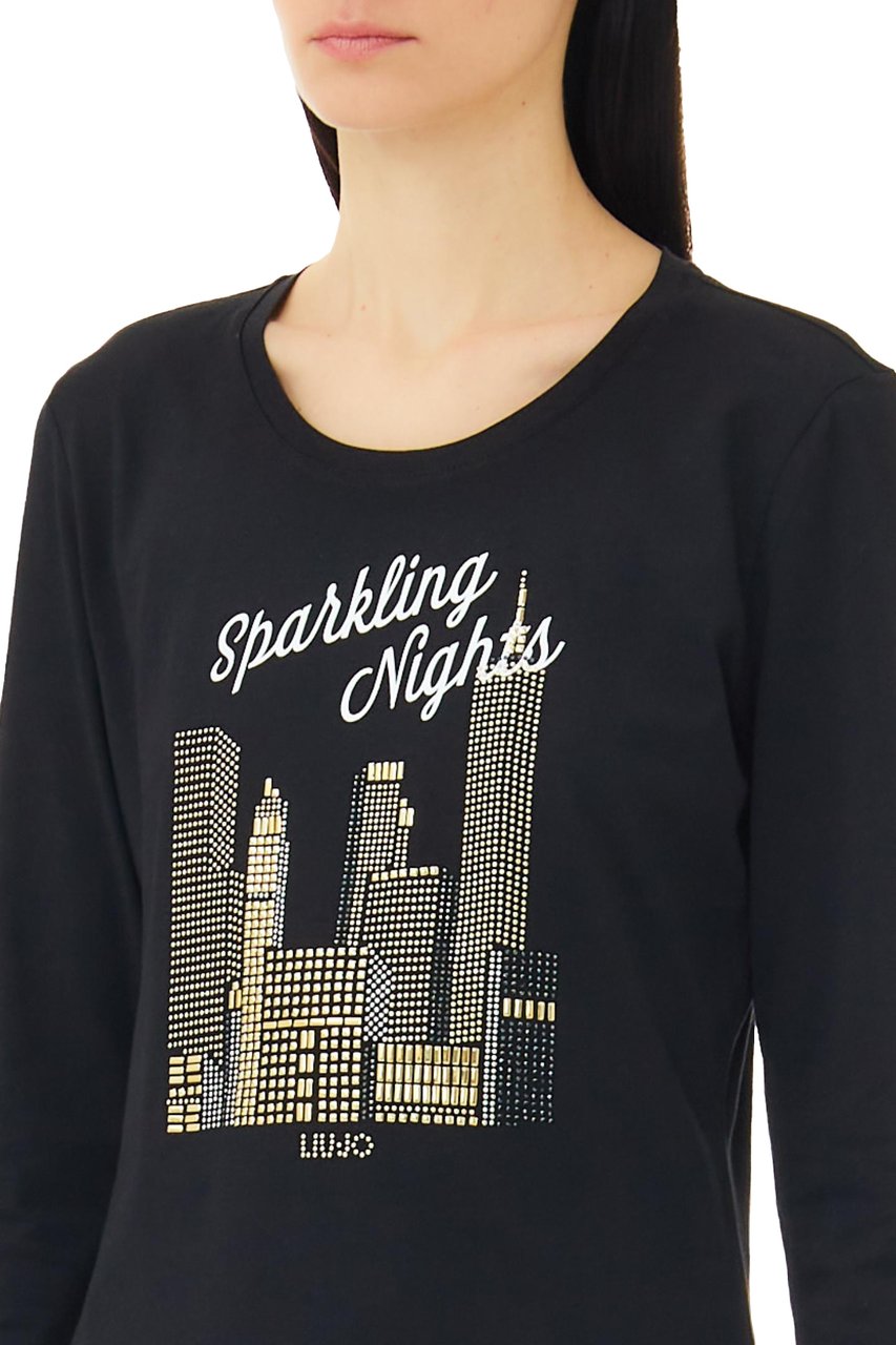 Liu Jo Dames T-shirt Zwart