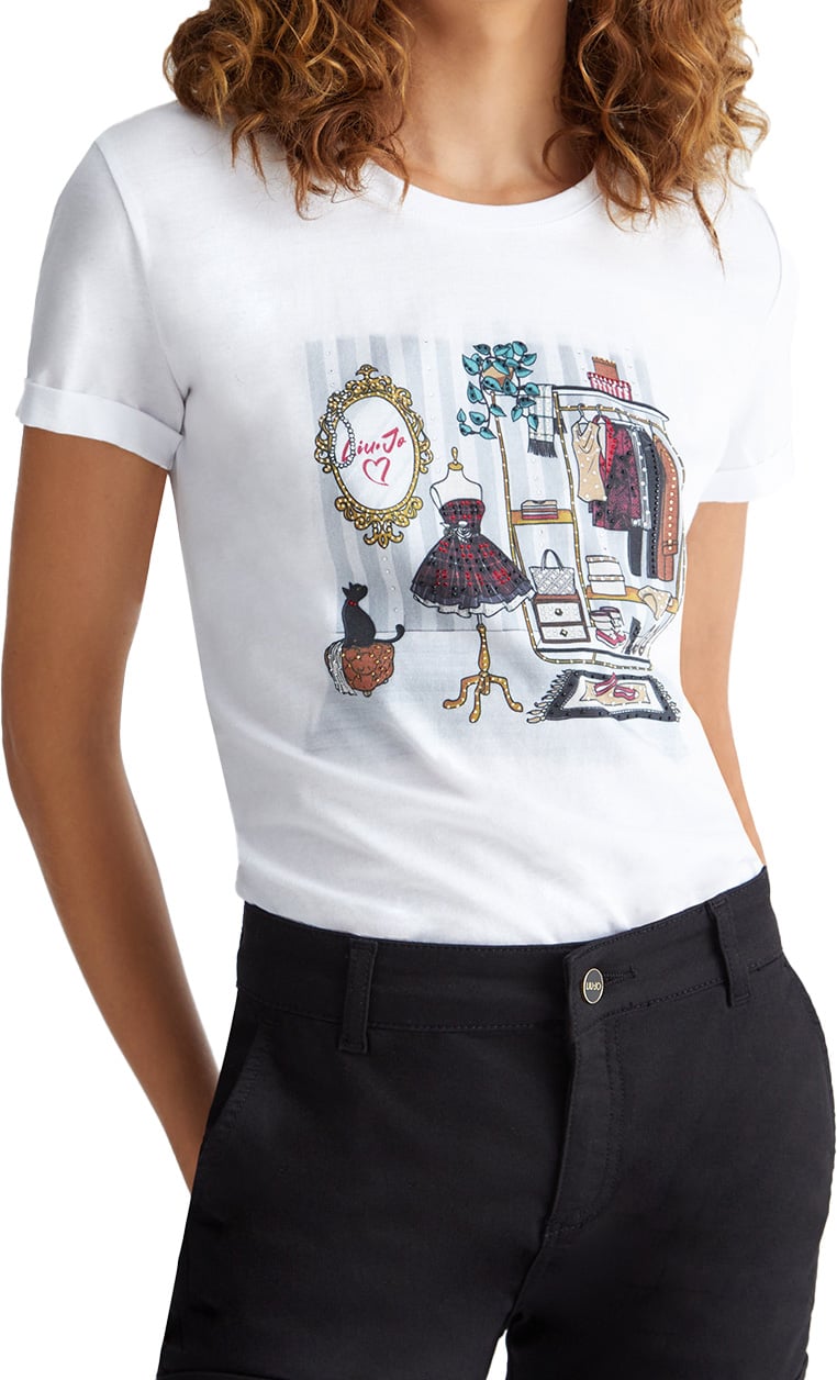Liu Jo Dames T-shirt Wit