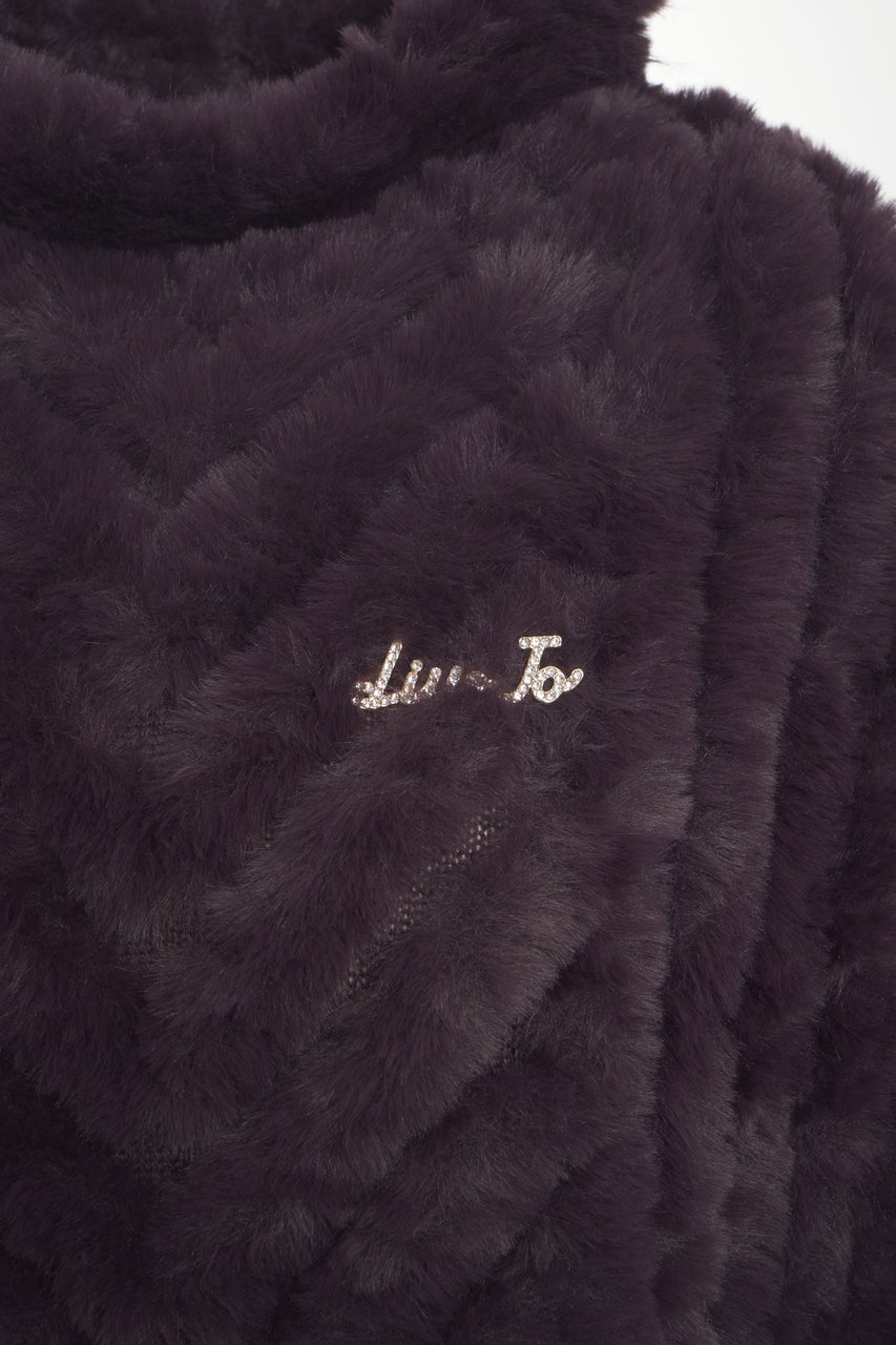 Liu Jo Faux fur cape Paars