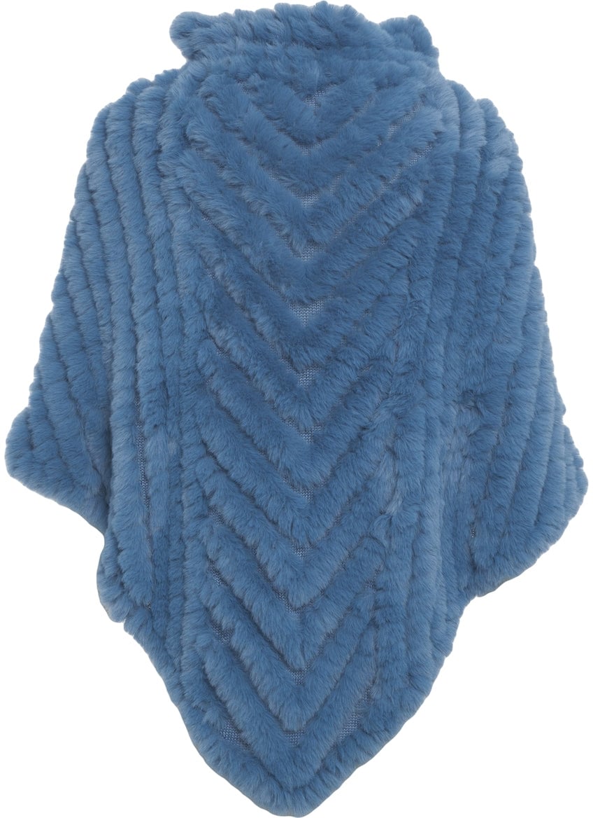 Liu Jo Faux fur cape Blauw