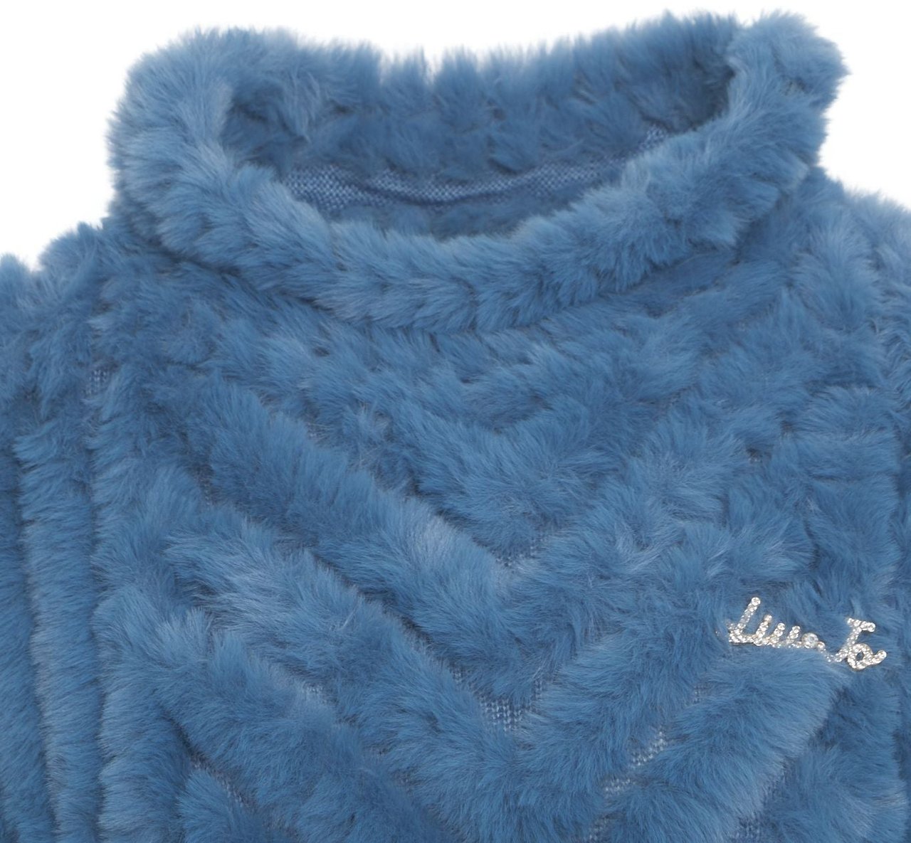 Liu Jo Faux fur cape Blauw