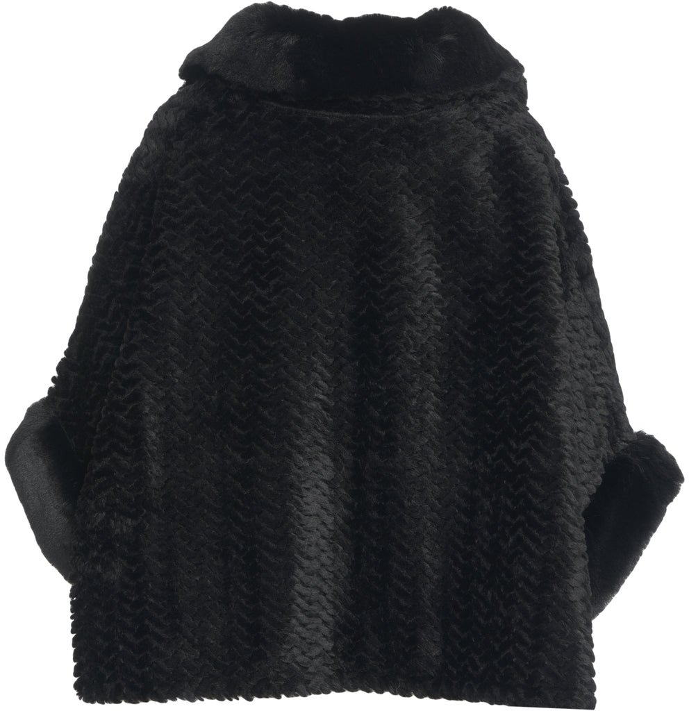 Liu Jo Faux fur cape Zwart