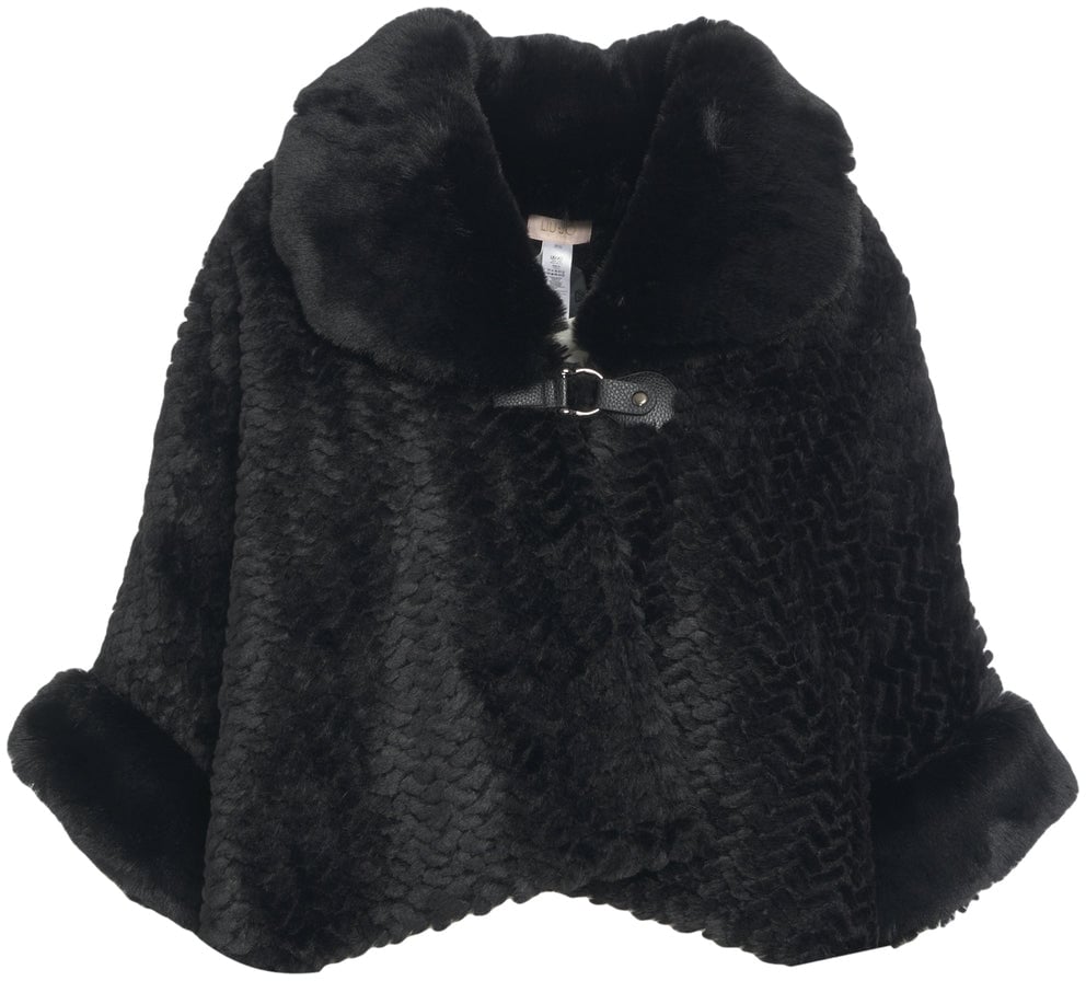 Liu Jo Faux fur cape Zwart