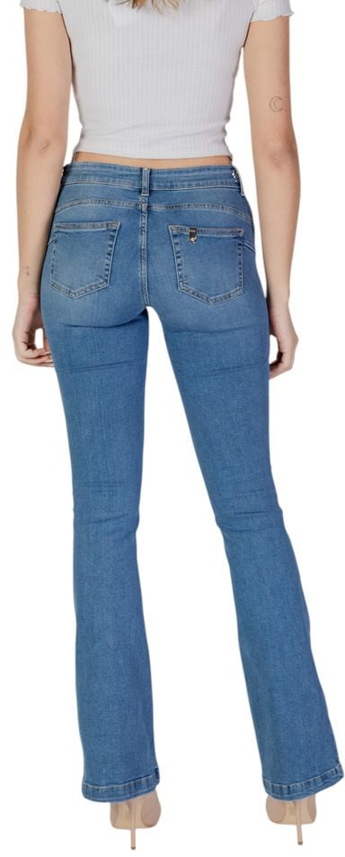 Liu Jo Light Blue Cotton Bootcut Jeans Blauw