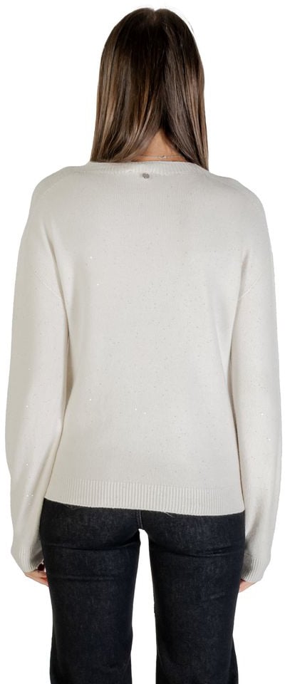 Liu Jo White Viscose Sweatshirt Wit