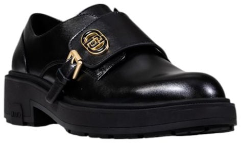Liu Jo Black Artificial Leather Platform Pumps Zwart
