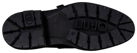 Liu Jo Black Artificial Leather Platform Pumps Zwart