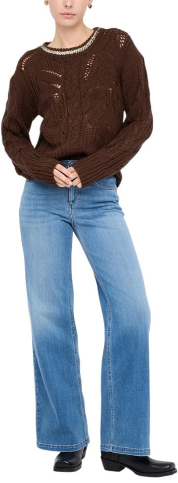 Liu Jo Liu Jo Brown Marabou Sweatshirt Bruin