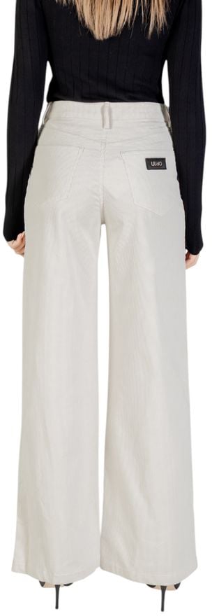 Liu Jo Beige Cotton Casual Pants Beige