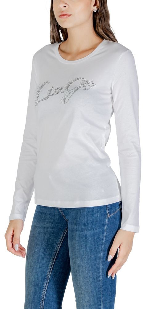 Liu Jo Bicolor Cotton Long Sleeve T-Shirt Divers