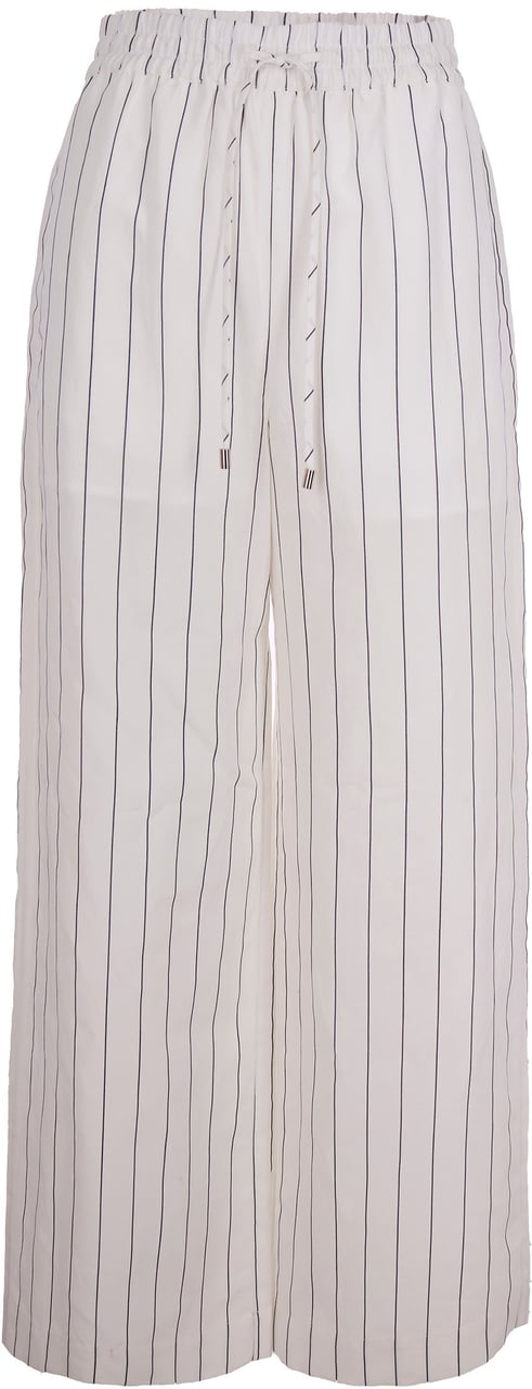 Liu Jo Trousers Bianco Lana/Nero Wit