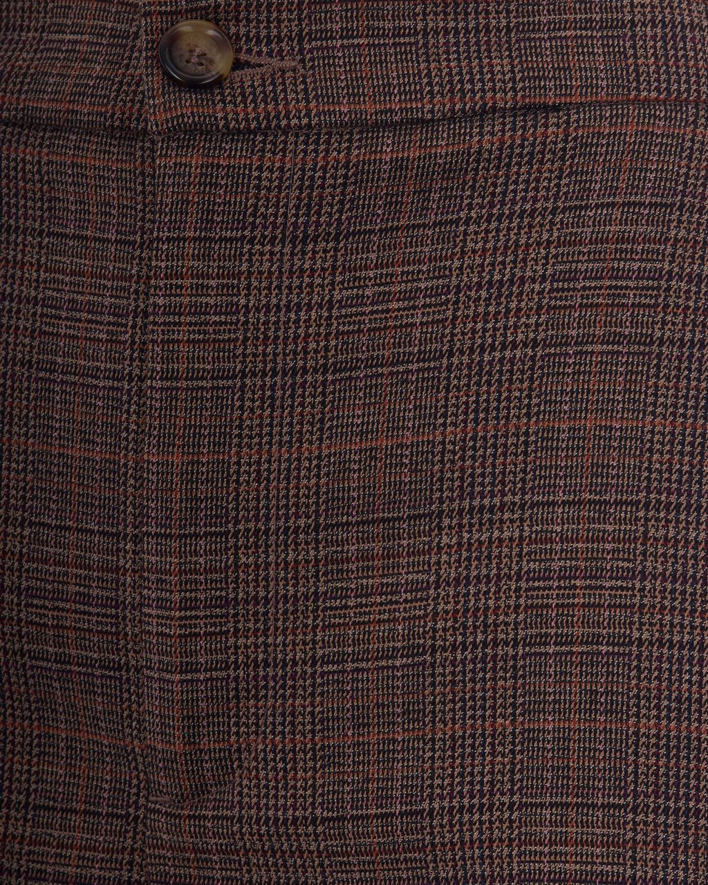 Liu Jo Trousers Classic Tartan Bruin