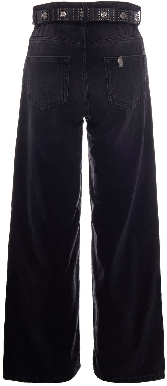 Liu Jo Jeans Denim Black Belt Was Zwart
