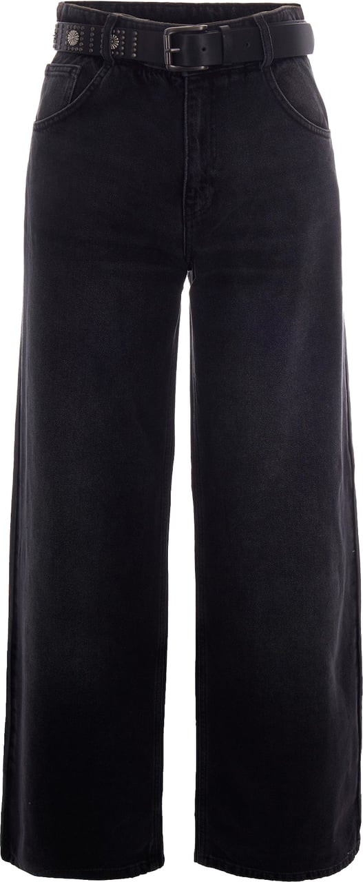 Liu Jo Jeans Denim Black Belt Was Zwart