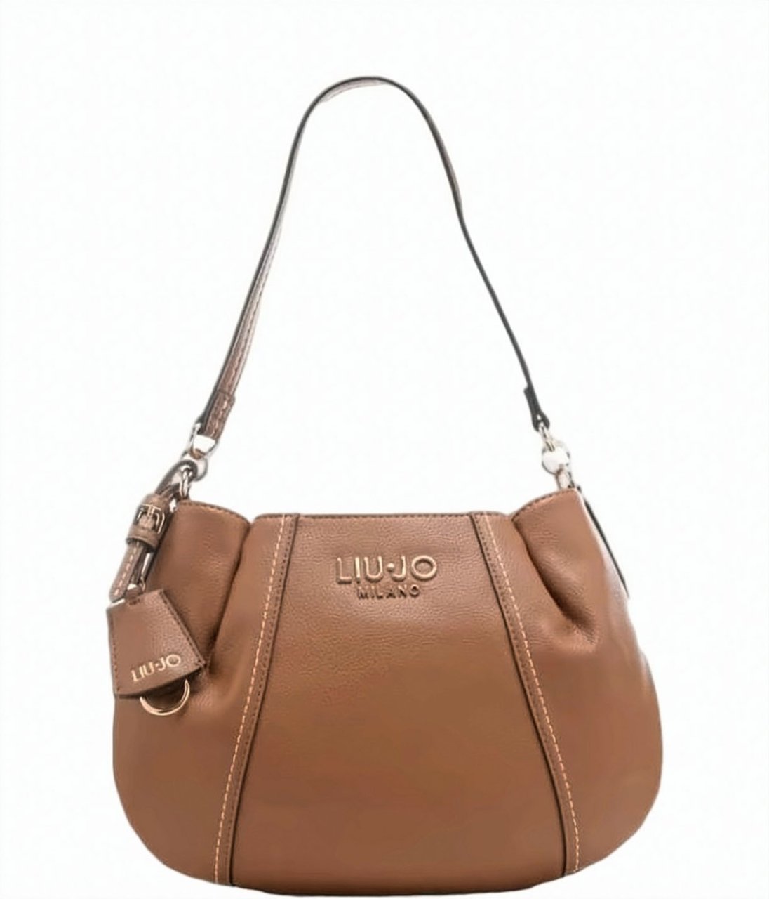 Liu Jo Beige Logo Shoulder Bag Bruin