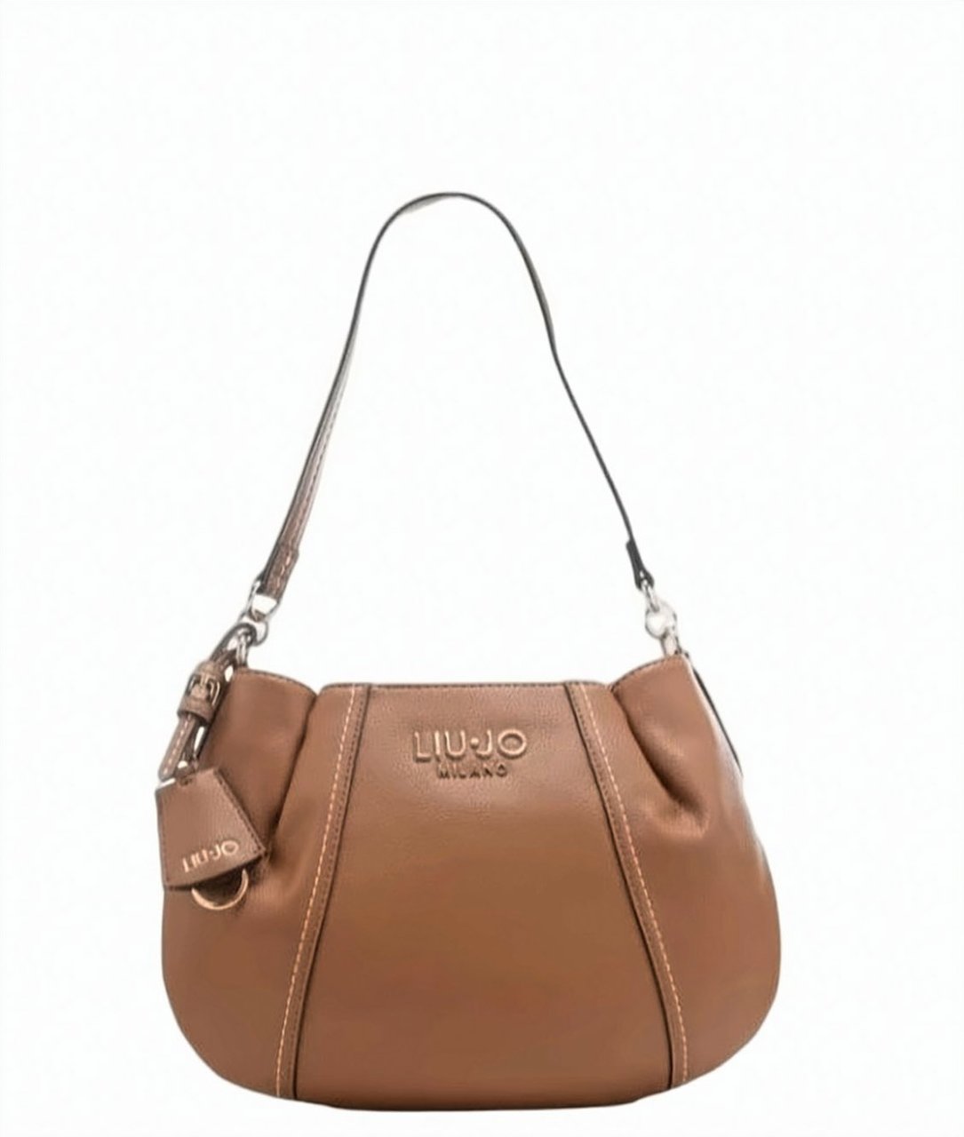 Liu Jo Beige Logo Shoulder Bag Bruin