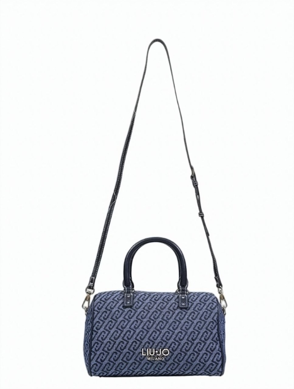 Liu Jo Logo Faux Leather Shoulder Bag Blauw
