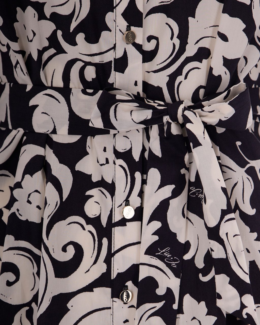 Liu Jo Dresses Opposit.Black&Wh.Ara Zwart