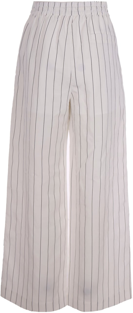 Liu Jo Trousers Bianco Lana/Nero Wit
