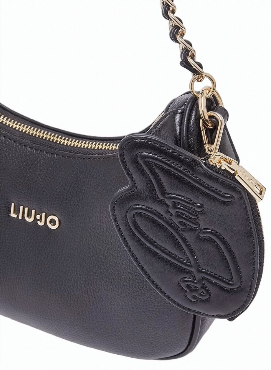 Liu Jo Small Hobo Chain Shoulder Bag Grijs