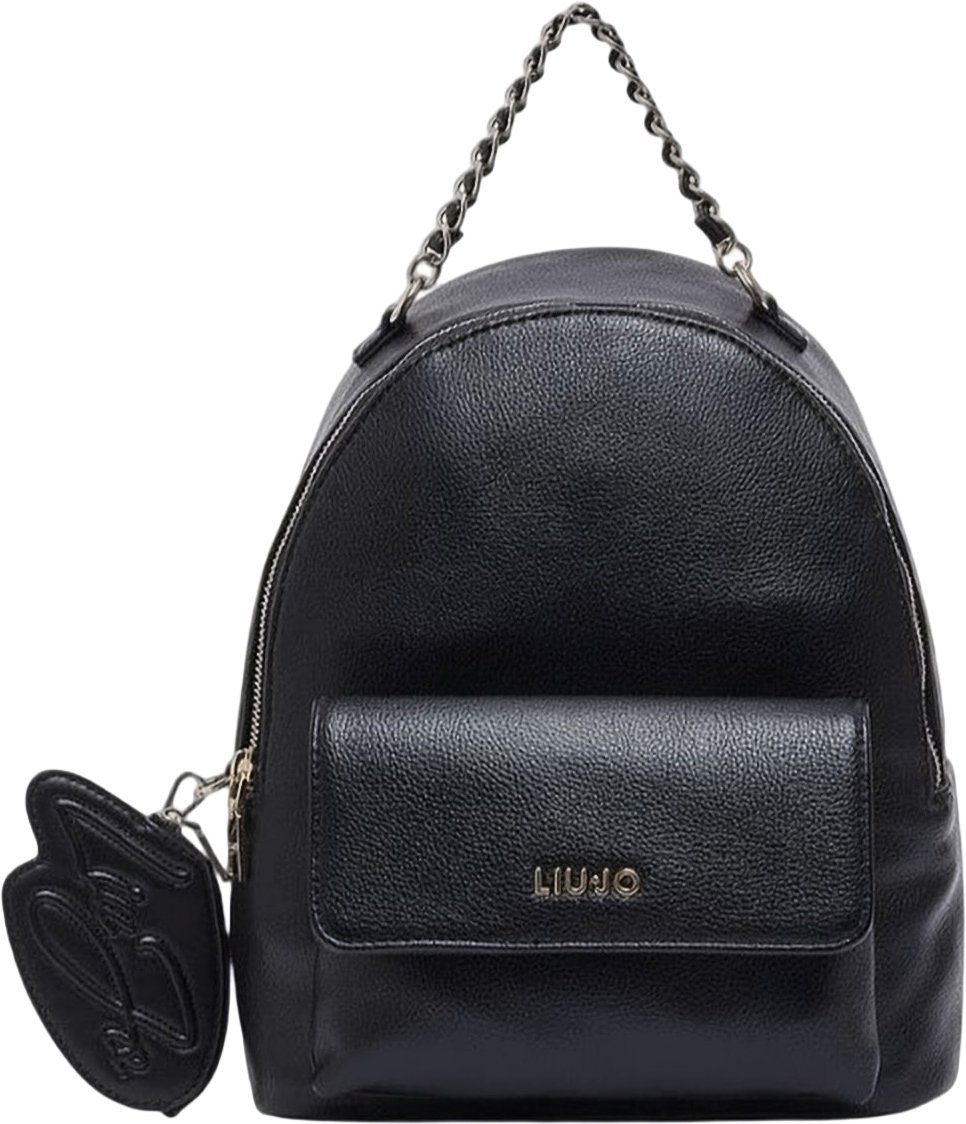 Liu Jo Drummed Print Chain Backpack Zwart