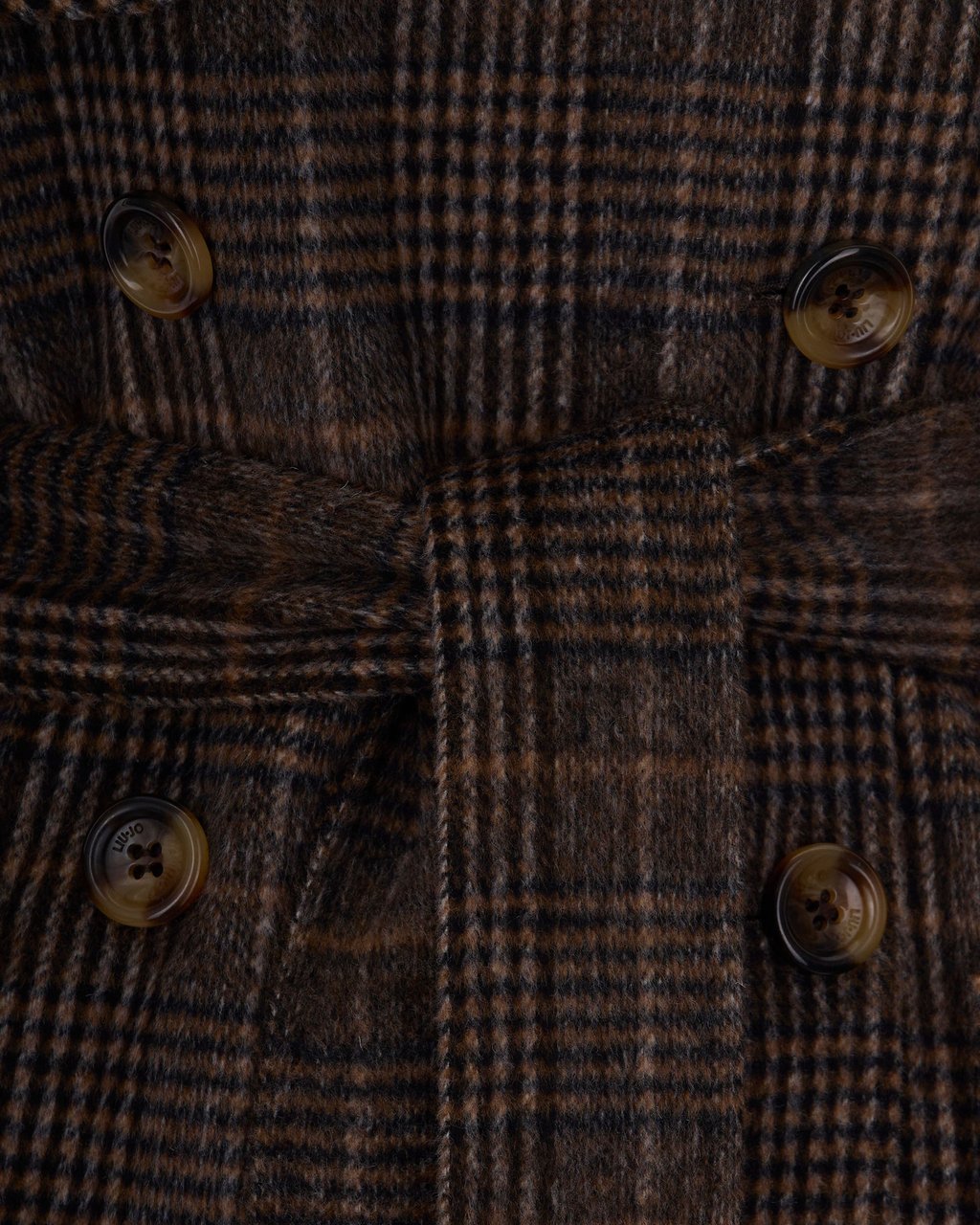 Liu Jo Coats Camel Check Bruin