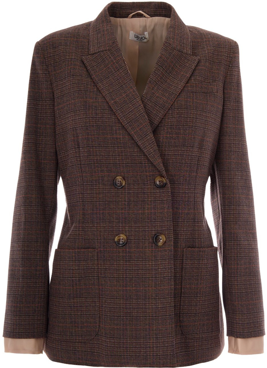Liu Jo Jackets Classic Tartan Bruin