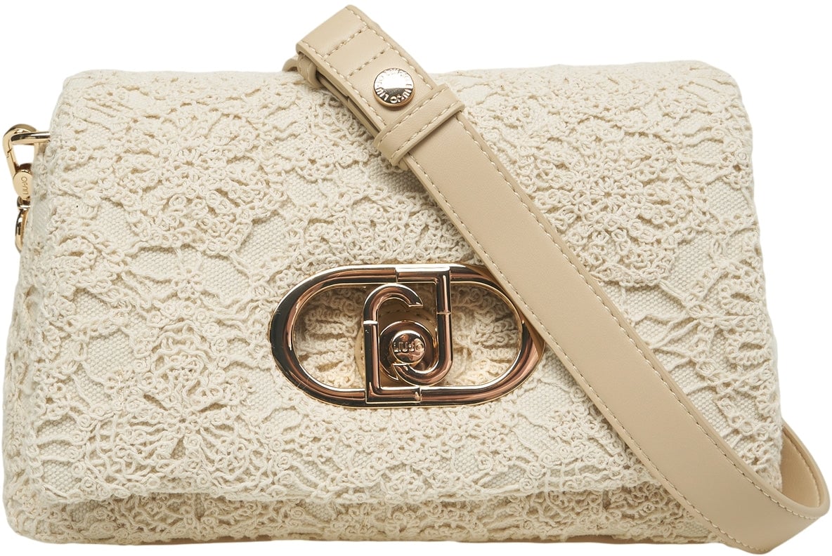 Liu Jo Lace shoulder bag 'LaPuffy' Beige