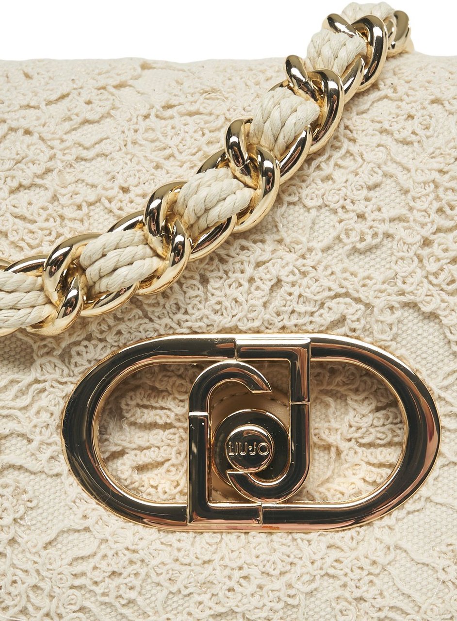 Liu Jo Lace shoulder bag 'LaPuffy' Beige