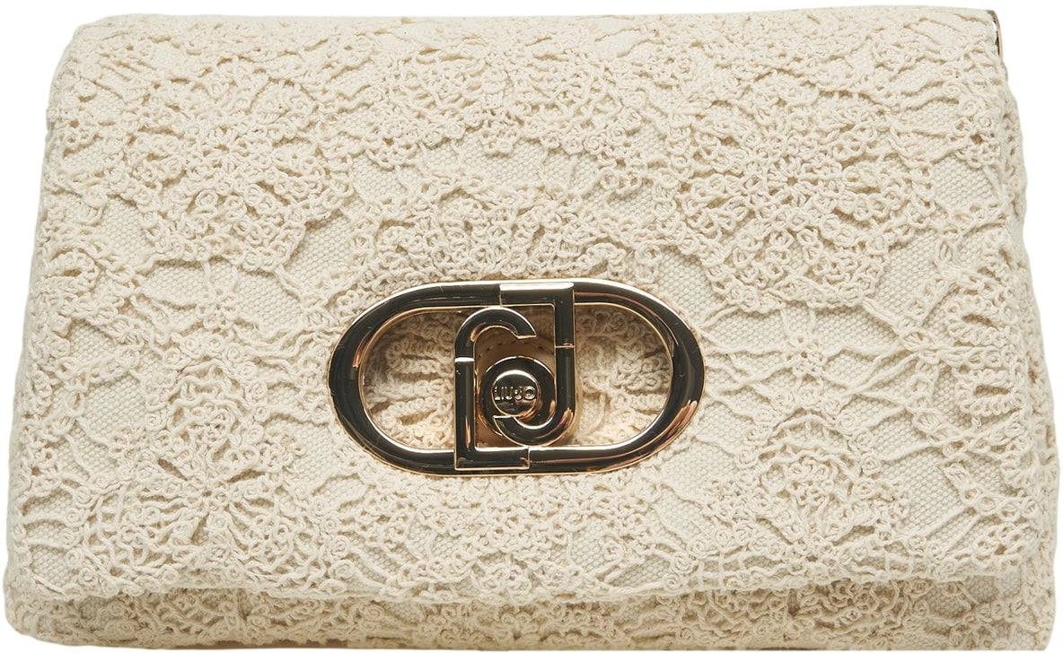 Liu Jo Lace shoulder bag 'LaPuffy' Beige