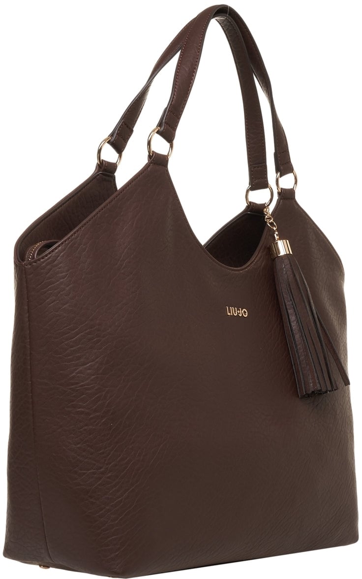 Liu Jo Faux Leather Handbag Bruin
