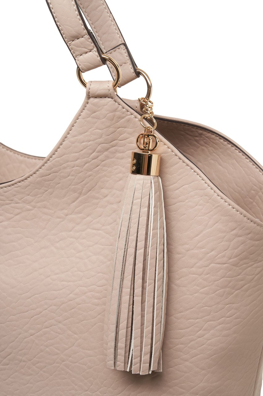Liu Jo Faux Leather Handbag Beige