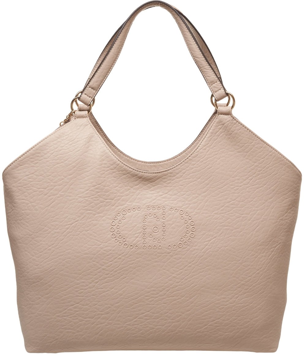 Liu Jo Faux Leather Handbag Beige