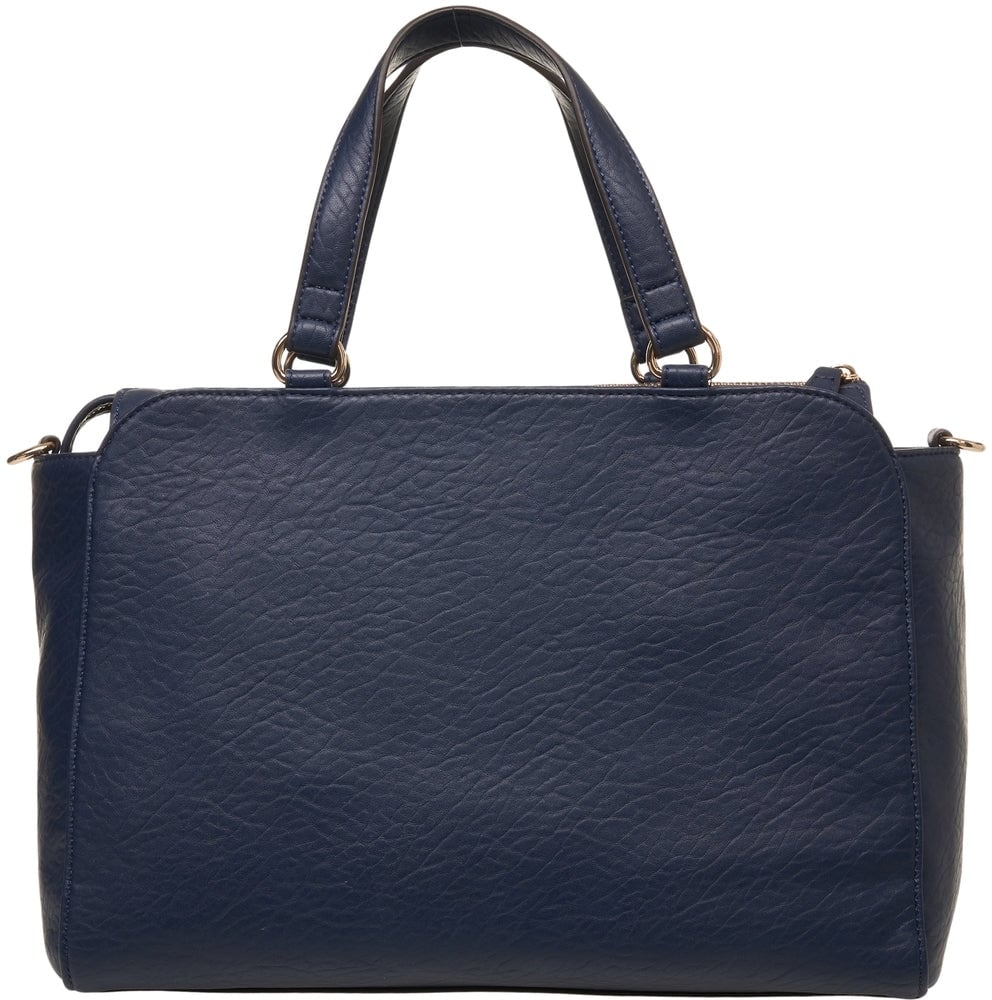 Liu Jo Bag in faux leather with logo embossing Blauw