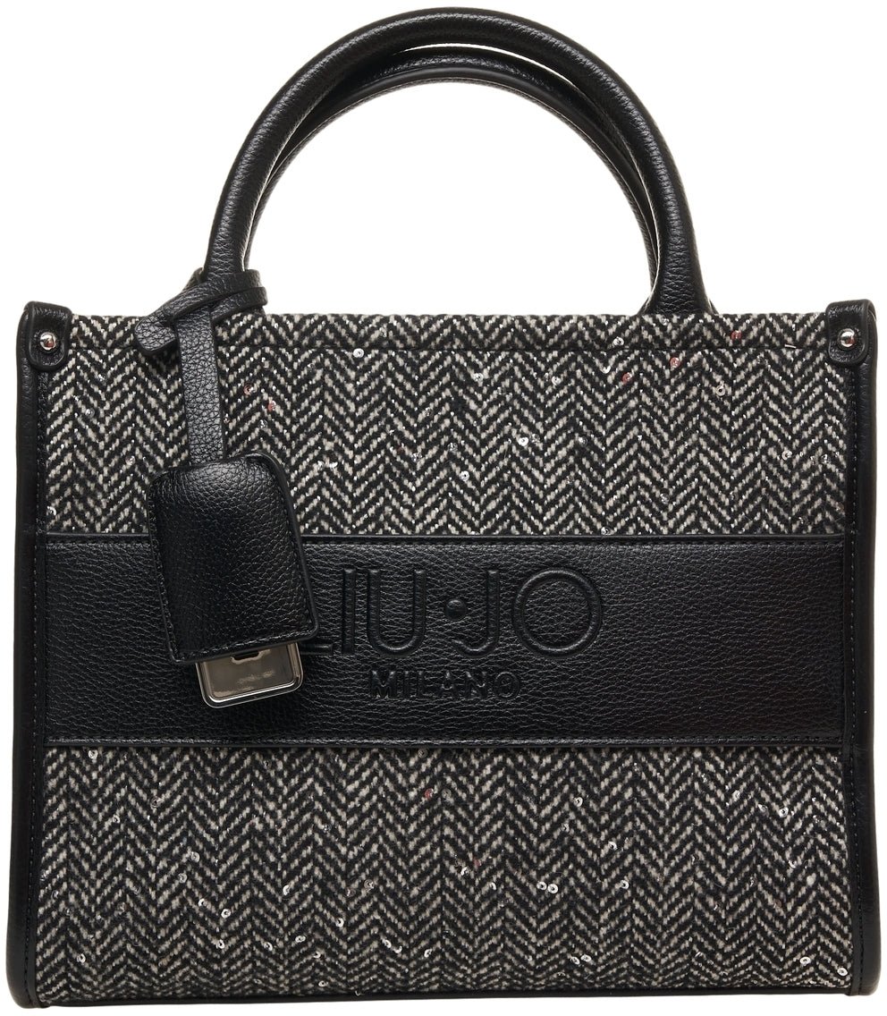 Liu Jo Handbag with logo lettering Zwart